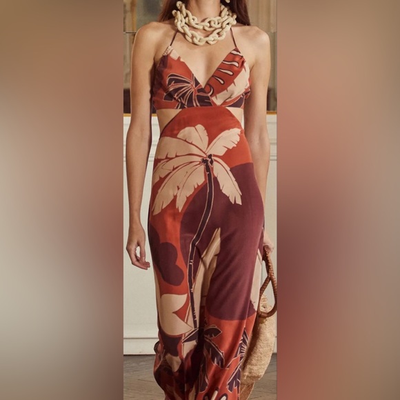 JOHANNA ORTIZ Agustina Paradise City Midi Dress Size 2 - Picture 2 of 3